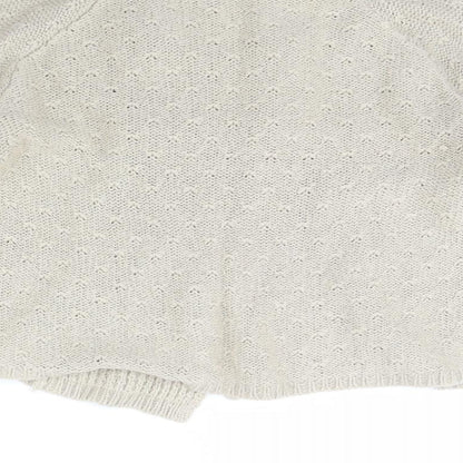 Womens UK Size 14 South Beige Cardigan Jumper