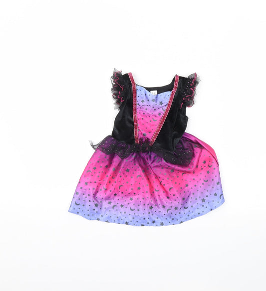 George Girls Black   Fit & Flare  Size 12 Months  - halloween