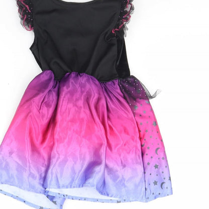 George Girls Black   Fit & Flare  Size 12 Months  - halloween