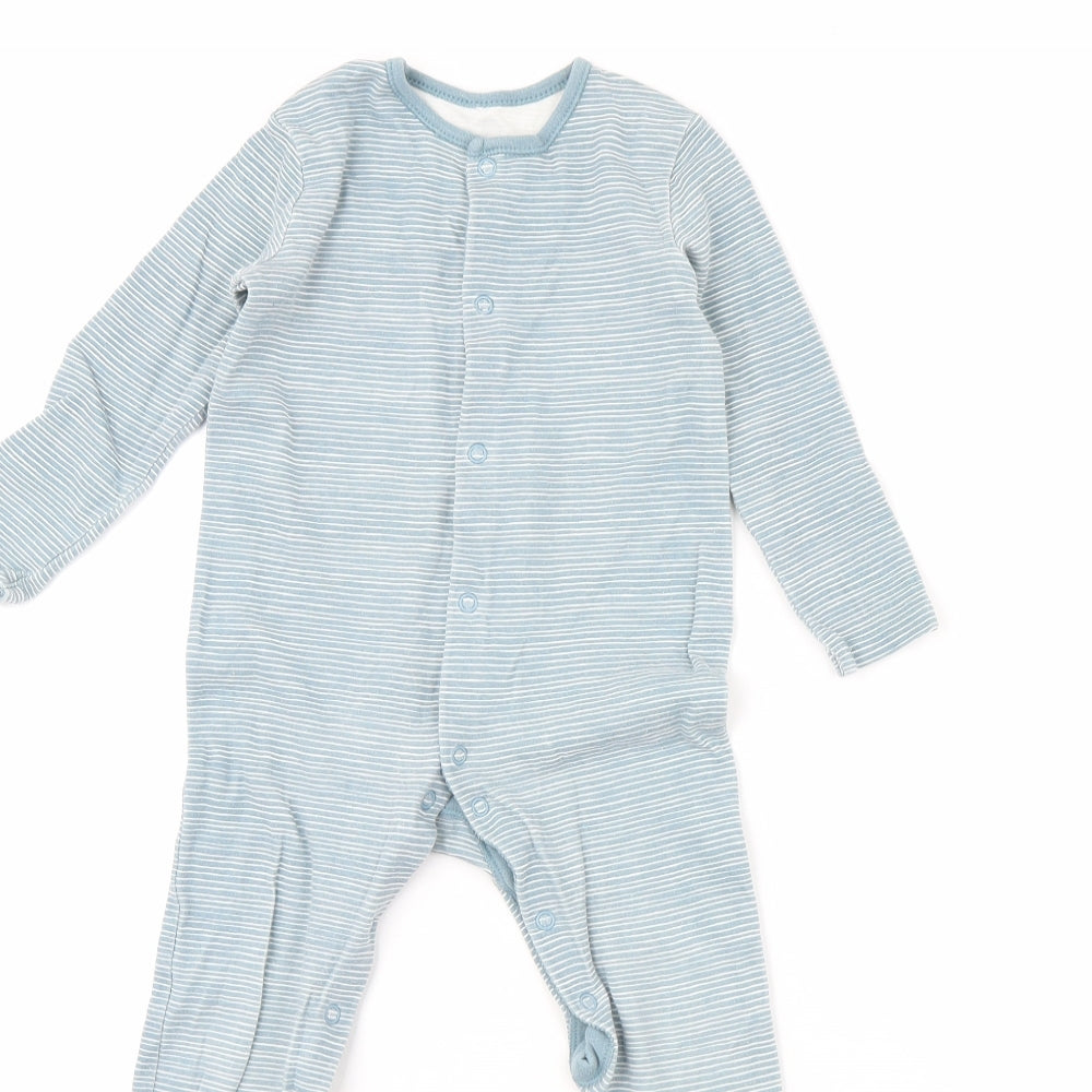 George Baby Blue Striped  Babygrow One-Piece Size 18 Months