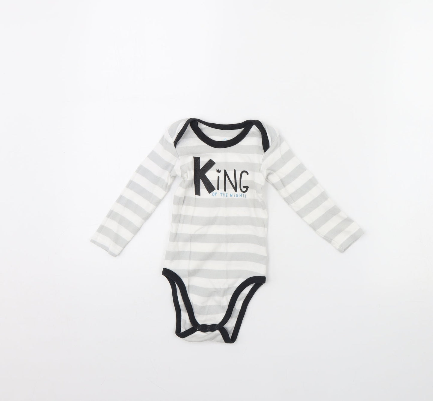TEX Baby White Striped  Babygrow One-Piece Size 18 Months  - King