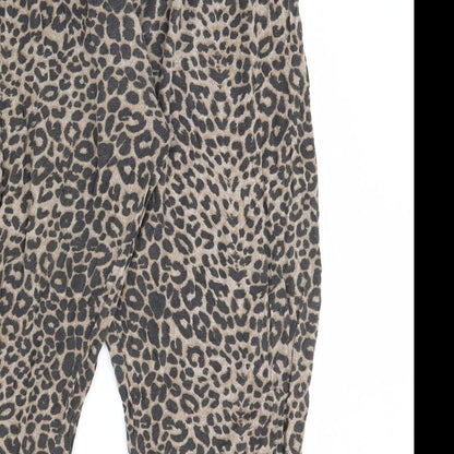 Womens UK Size 16 Preworn Regular Fit  Brown Trousers