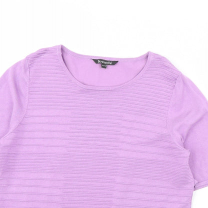 Womens UK Size 16 Bonmarché Purple Pullover Jumper