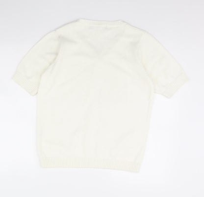Womens UK Size L isle Ivory Pullover Jumper