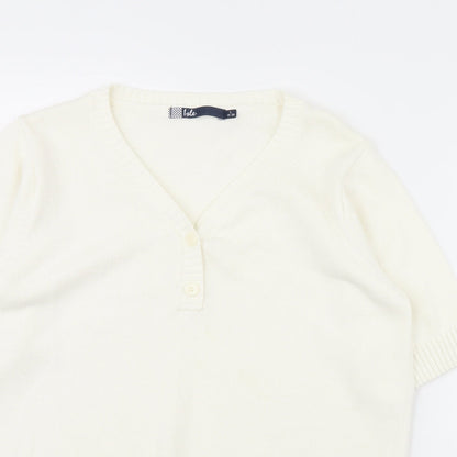 Womens UK Size L isle Ivory Pullover Jumper