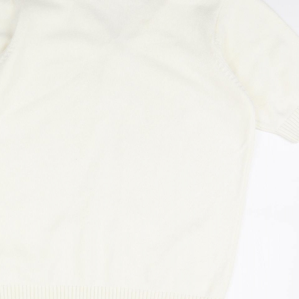 Womens UK Size L isle Ivory Pullover Jumper