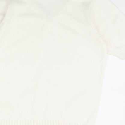 Womens UK Size L isle Ivory Pullover Jumper
