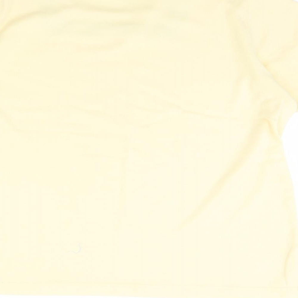Womens UK Size M Preworn Yellow Basic Blouse