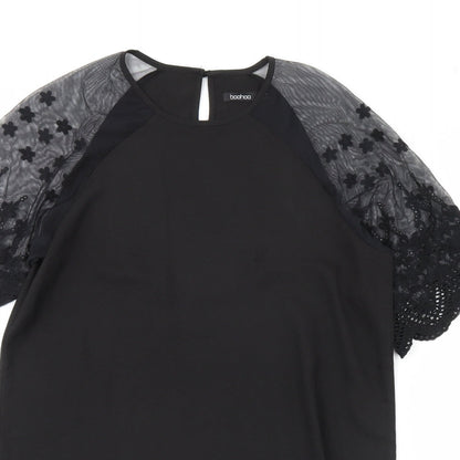 Boohoo Womens Black   Shift  Size 10