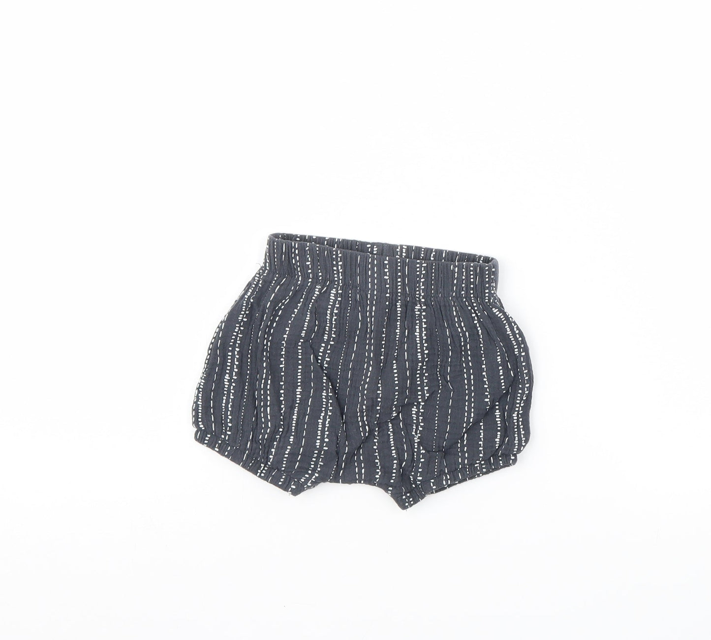 George Baby Grey Striped  Cropped Trousers Size 9 Months