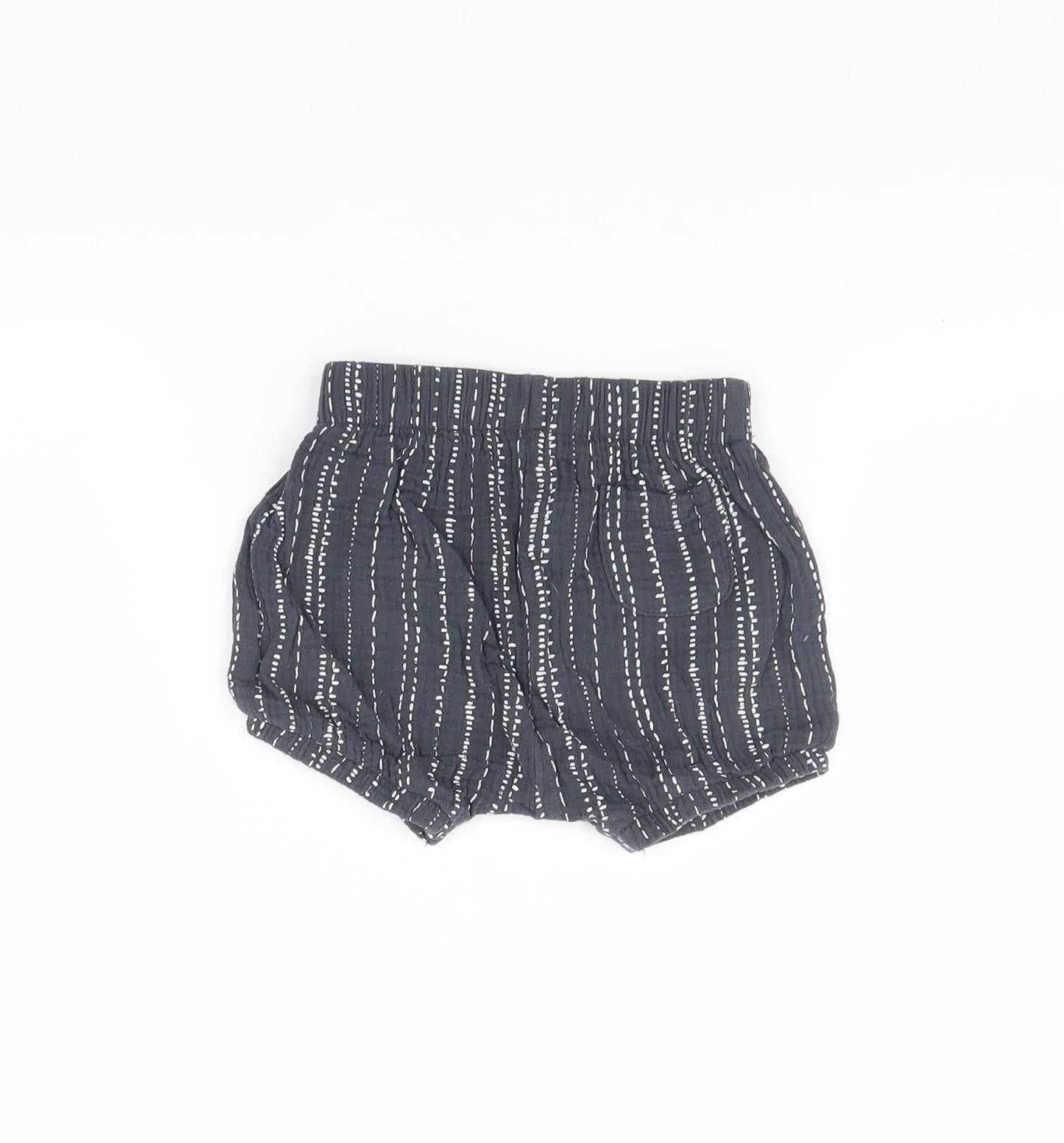 George Baby Grey Striped  Cropped Trousers Size 9 Months