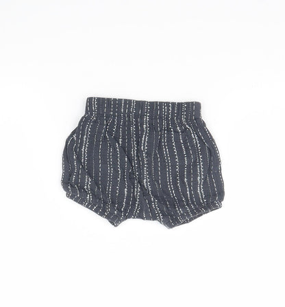 George Baby Grey Striped  Cropped Trousers Size 9 Months