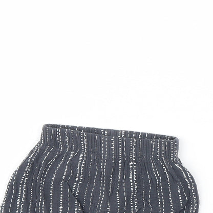 George Baby Grey Striped  Cropped Trousers Size 9 Months
