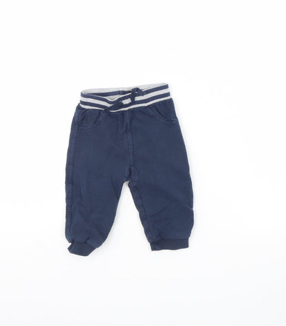 George Baby Blue   Jogger Trousers Size 6-9 Months