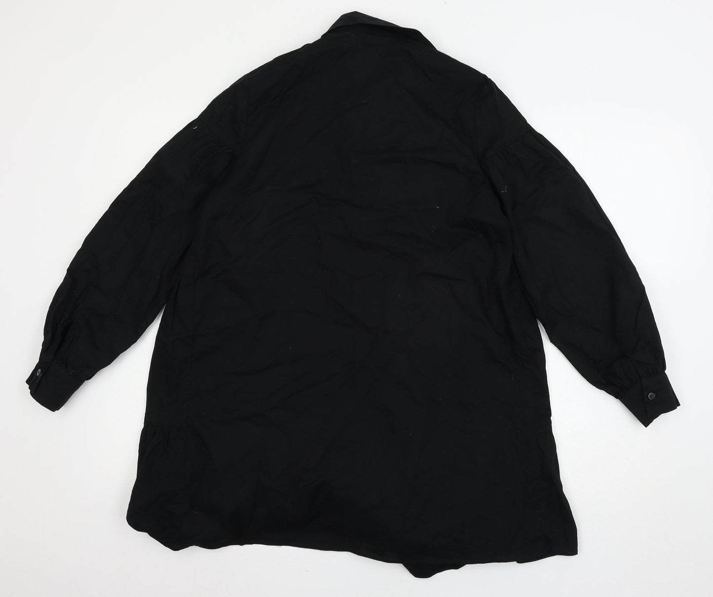 Threadbare Womens Black   Basic Button-Up Size 8