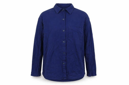Mens UK Size XS Made in Italy Blue  Button-Up Long Sleeve Casual Shirt