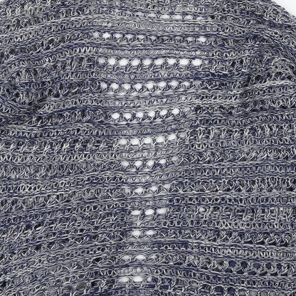 Womens UK Size 10 Warehouse Blue Cardigan Jumper