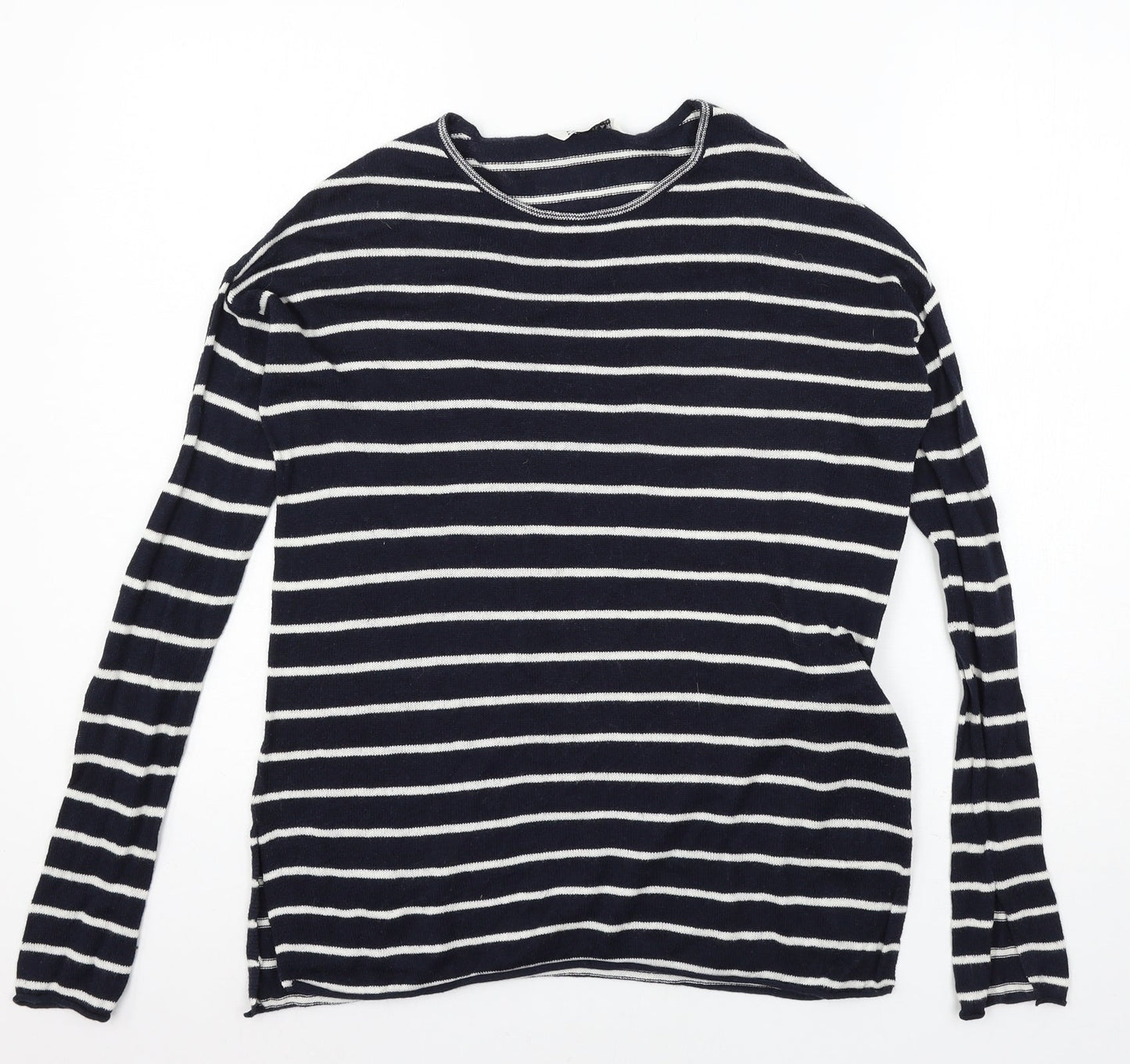 Womens UK Size S Pull&Bear Blue Pullover Jumper