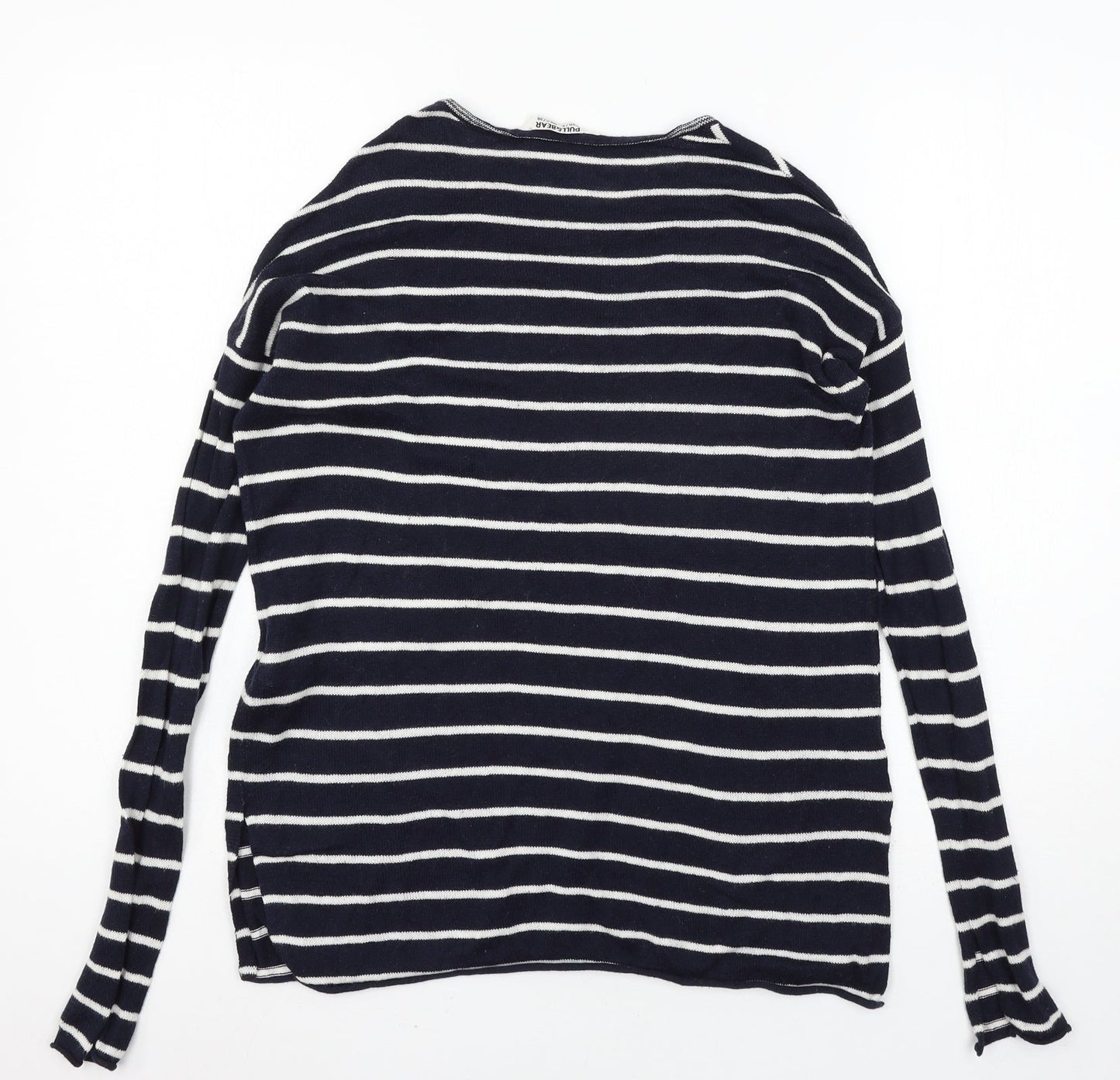 Womens UK Size S Pull&Bear Blue Pullover Jumper