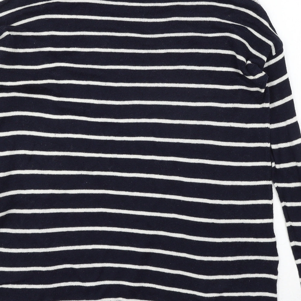 Womens UK Size S Pull&Bear Blue Pullover Jumper