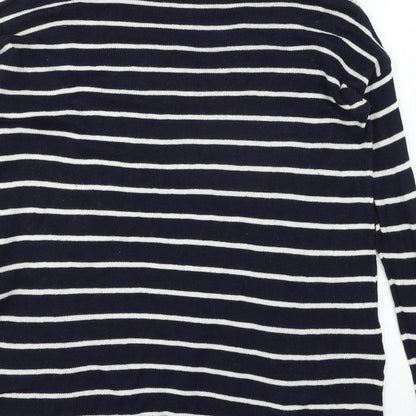 Womens UK Size S Pull&Bear Blue Pullover Jumper