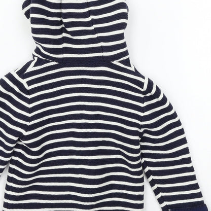 TU Boys Blue Striped Knit Jacket  Size 12-18 Months
