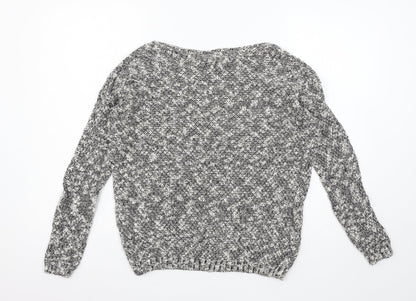 Womens UK Size S New Look Grey Pullover Jumper