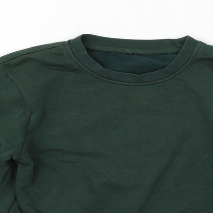 George Boys Green  Jersey Pullover Sweatshirt Size 8-9 Years
