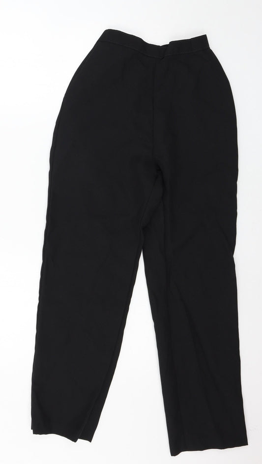 Womens UK Size 27 in Saira of Manchester Regular Fit  Black Trousers