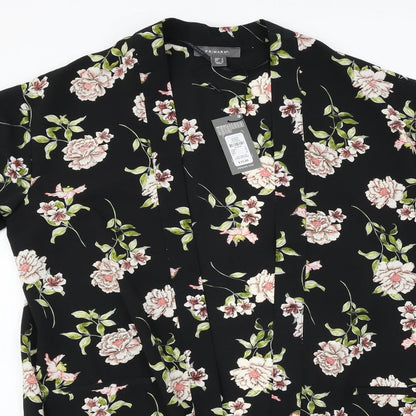 Primark Womens Black Floral  Jacket  Size 6
