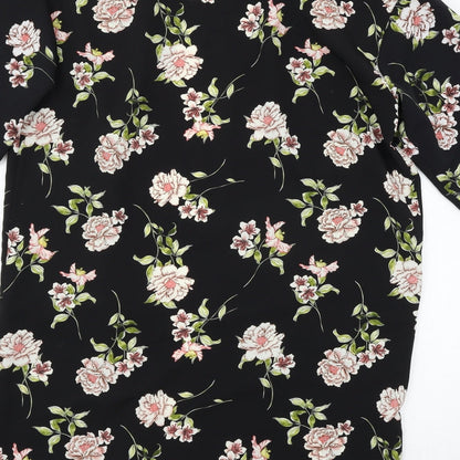 Primark Womens Black Floral  Jacket  Size 6
