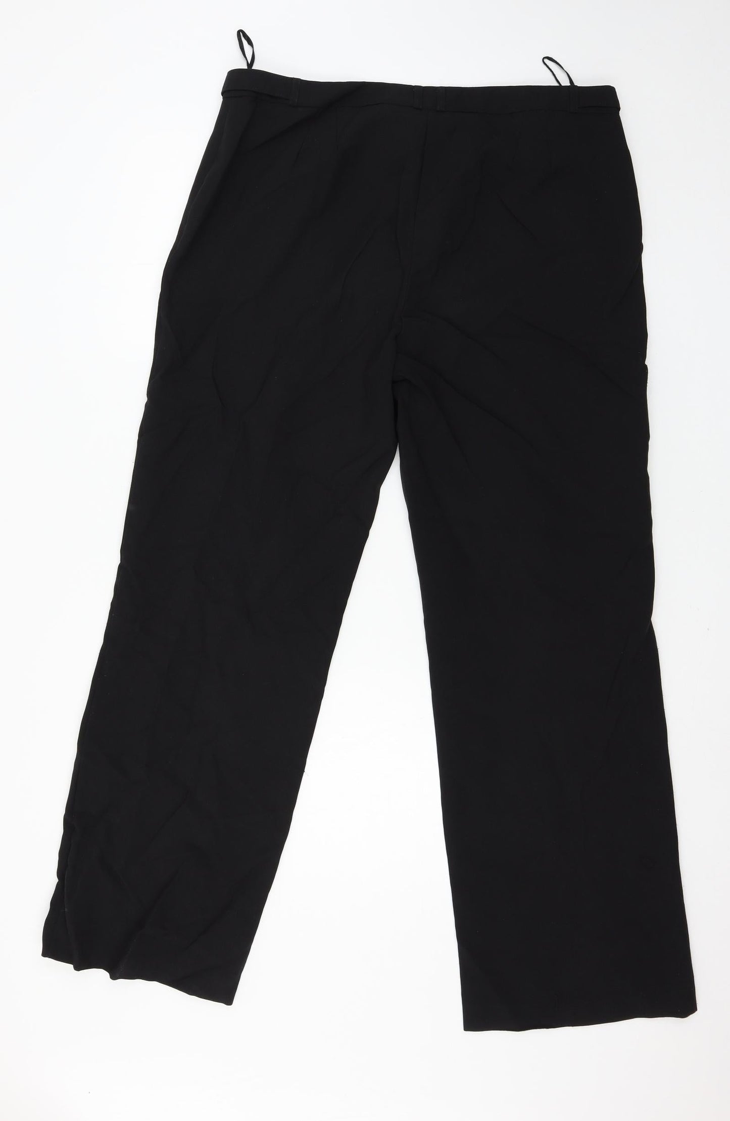 Womens UK Size 16 Peacocks Regular Fit  Black Trousers