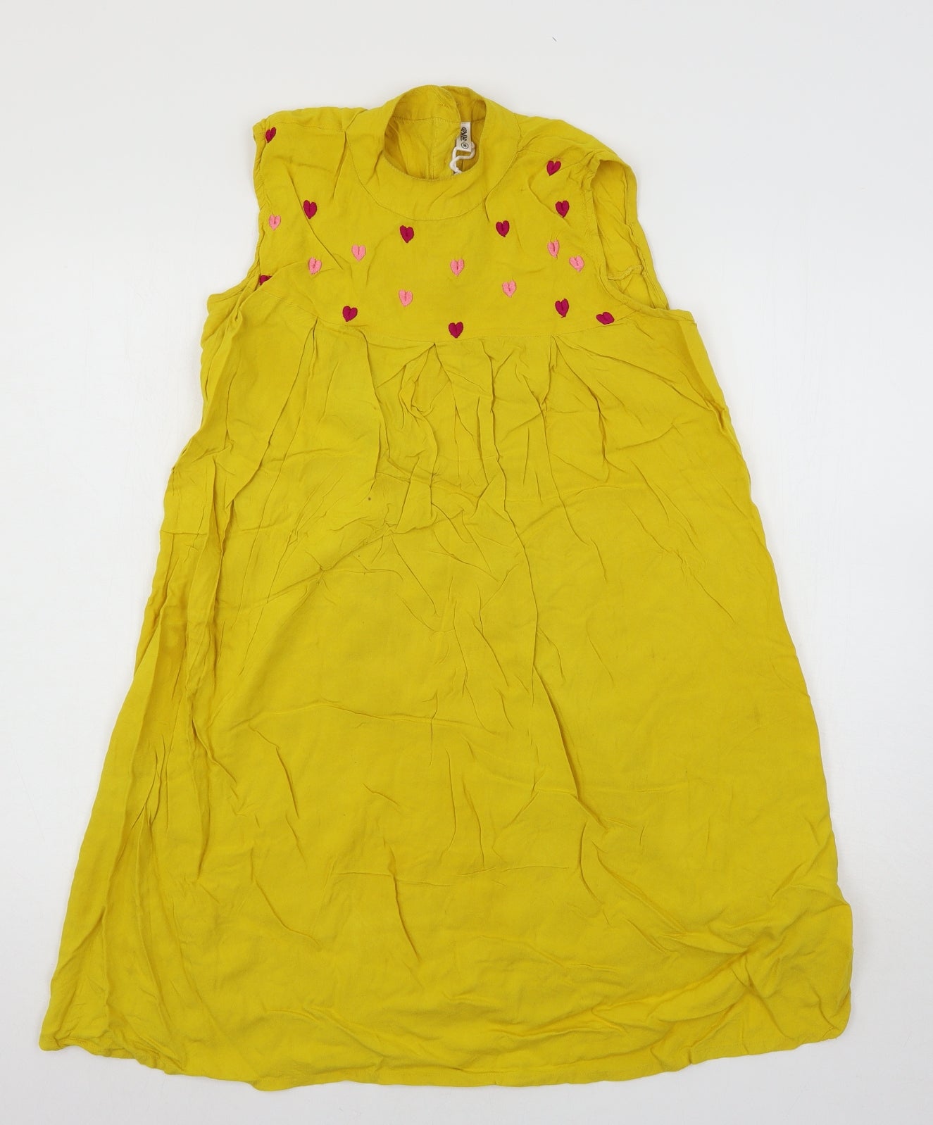 Womens UK Size M Preworn Yellow Basic Blouse