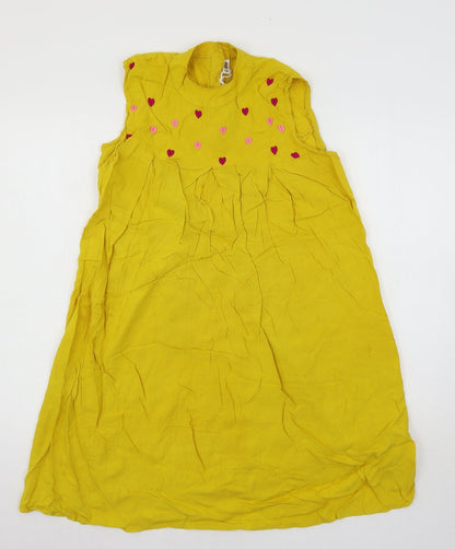 Womens UK Size M Preworn Yellow Basic Blouse