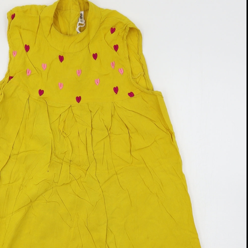 Womens UK Size M Preworn Yellow Basic Blouse