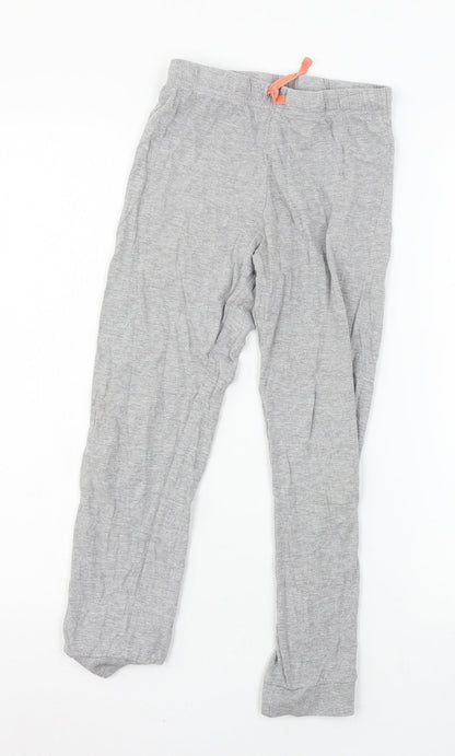 Marks and Spencer Girls Grey Solid Jersey Cami Pyjama Pants Size 9-10 Years