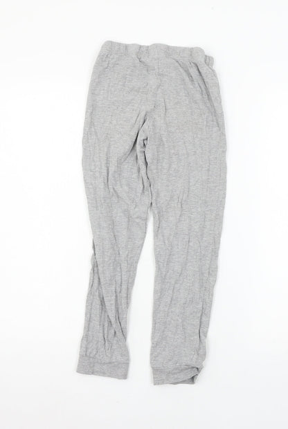 Marks and Spencer Girls Grey Solid Jersey Cami Pyjama Pants Size 9-10 Years
