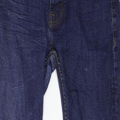 Denim & Co. Womens Blue  Denim Straight Jeans Size 30 in L29 in