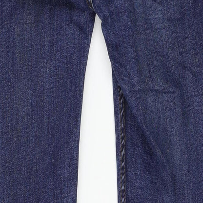 Denim & Co. Womens Blue  Denim Straight Jeans Size 30 in L29 in