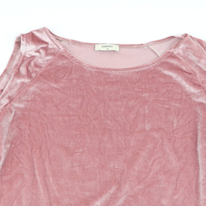 Papaya Womens Pink   Basic T-Shirt Size 18