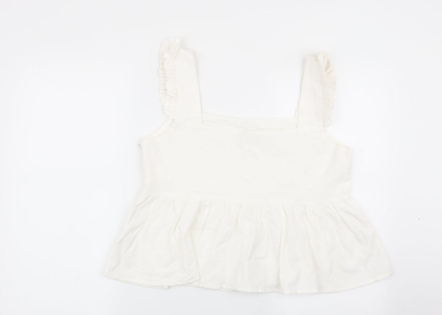 Nasty Gal Womens White   Basic Blouse Size 12