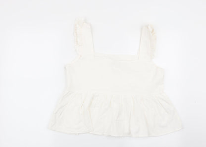 Nasty Gal Womens White   Basic Blouse Size 12