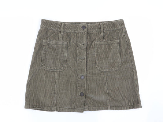 NEXT Womens Green   Flare Skirt Size 14