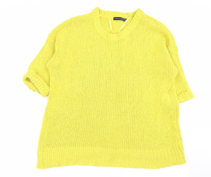 Primark Womens Yellow   Pullover Jumper Size 16