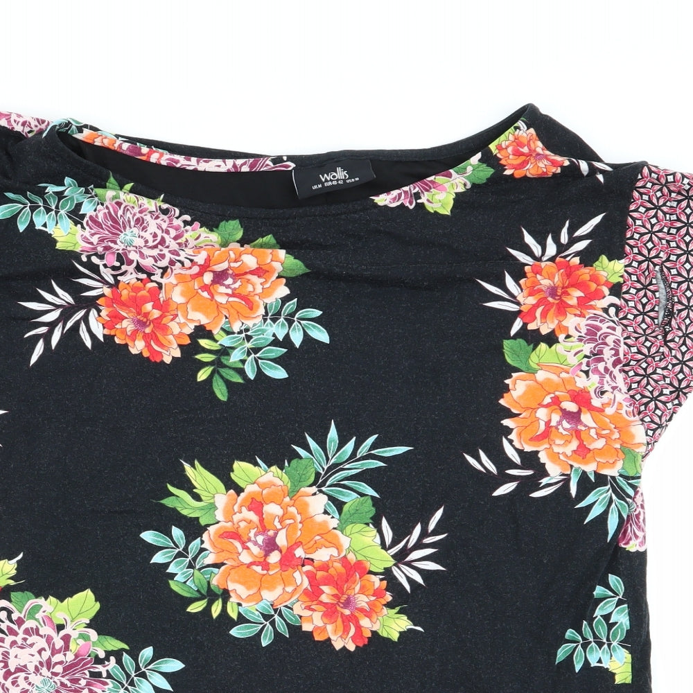 Womens UK Size M Wallis Multicoloured Basic Blouse
