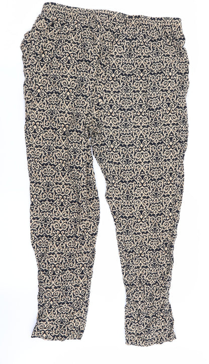 yikey Womens Multicoloured Geometric  Trousers  Size L L25 in - Stretch waistband