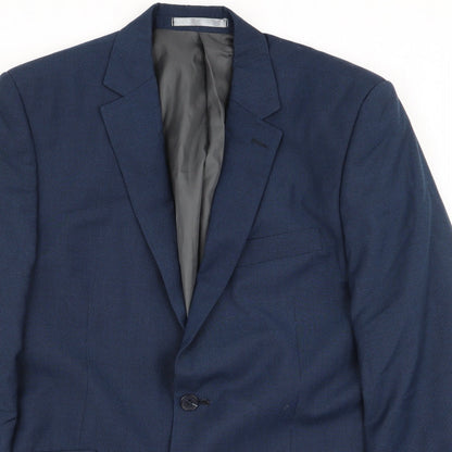 Mens UK Size 40 jack reid Regular Blue Suit Jacket