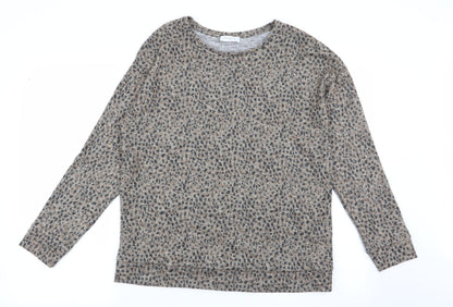 Papaya Womens Multicoloured Animal Print  Basic T-Shirt Size 12