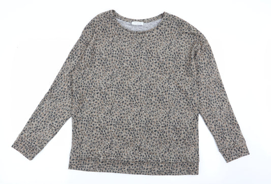 Papaya Womens Multicoloured Animal Print  Basic T-Shirt Size 12