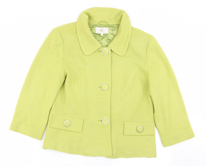 CC Womens Green   Jacket Blazer Size 12